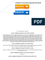 Process Equipment Design by Brownell Young PDF Download