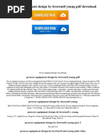 Process Equipment Design by Brownell Young PDF Download
