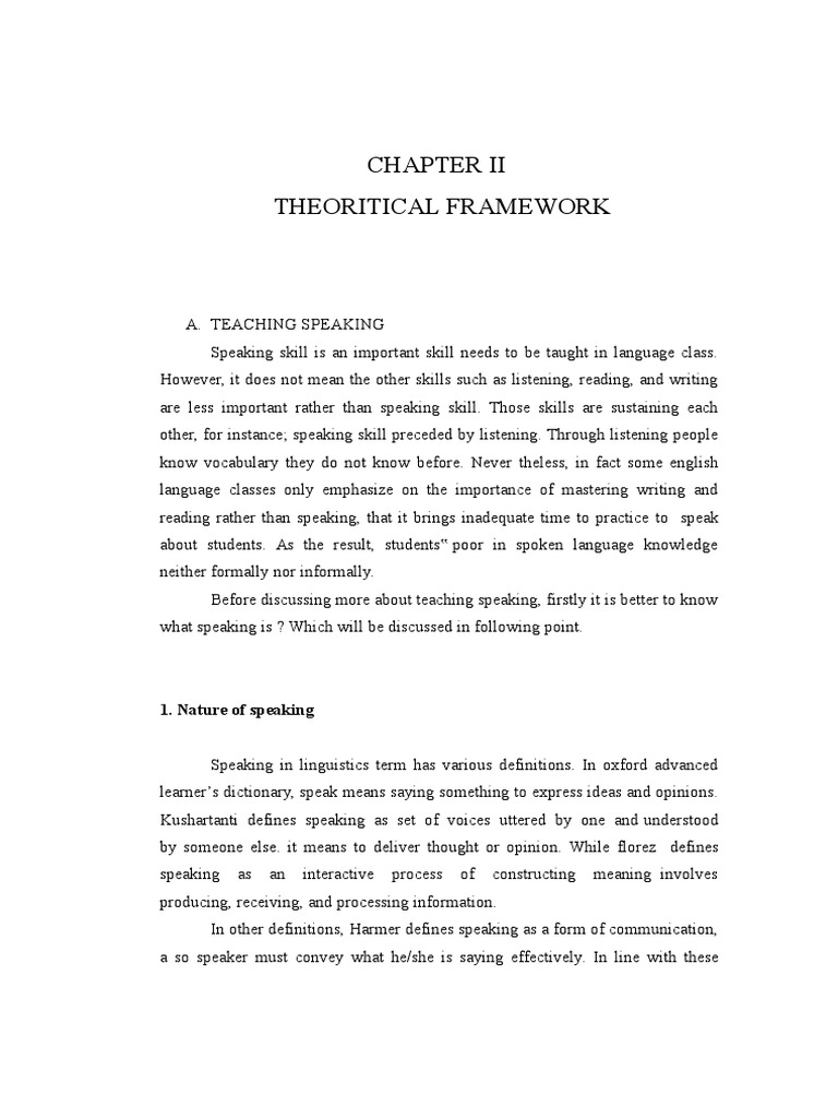 theoretical approaches research paper