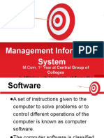 Management Information System: Year at Central Group of