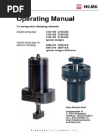 Operating Manual: For Swing Sink Clamping Element