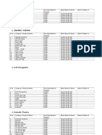 comp + products list for DRAP