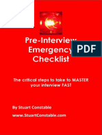 Pre Interview Emergency Checklist-CDAA2016
