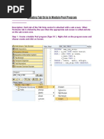 Creating Tab Strip in Module Pool Program