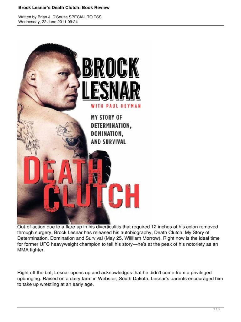 Death Clutch Ultimate Fighting Championship Mixed Martial Arts