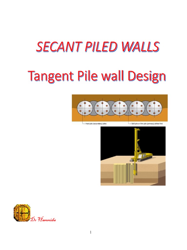 Secant Piled Wall Construction Guide | PDF | Deep Foundation ...