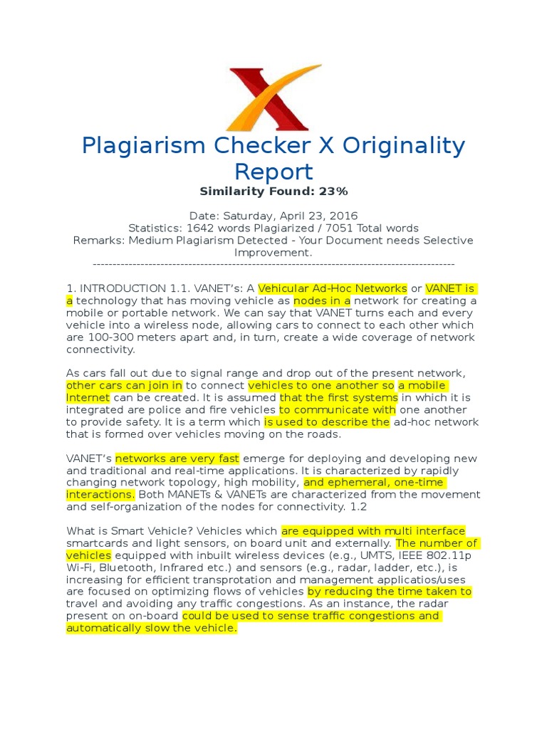 Plagiarism Checker X Report_Sample