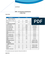 LDPE-Low Density Polyethylene LTM 2119X: Typical Data