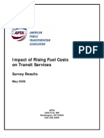 Impact of Rising Fuel Costs On Transit Services: Survey Results