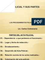2.-Acta Policial y Sus Partes.