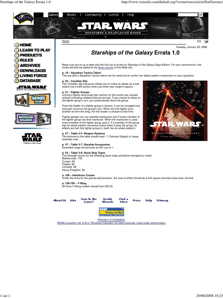 Buy Star Wars Roleplaying Game : A Star Wars Core Rulebook by Andy Collins and B