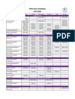 Pga New Gym Schedule Fall 2016