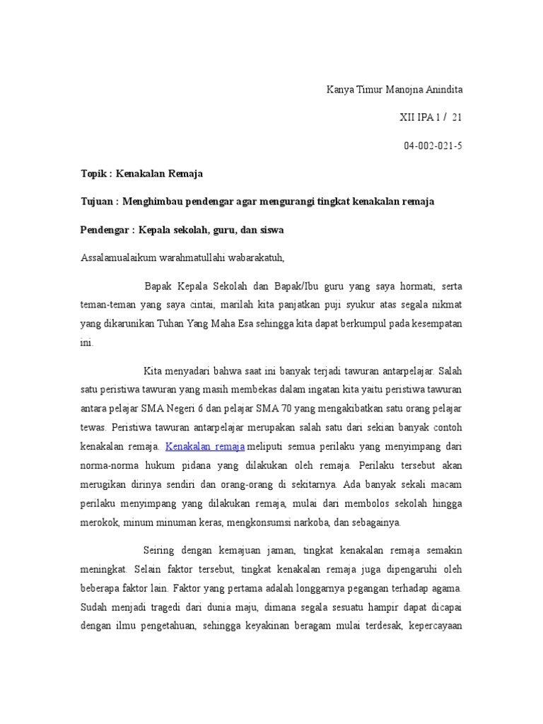 Kumpulan Teks Pidato Bahasa Jawa Tema Remaja Kumpulan Referensi Teks Pidato