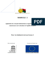 Application Des Concepts Fondamentaux Et Approfondissement Des Connaissances Sur La Situation de L'égalité Des Genres