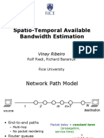 Spatio-Temporal Available Bandwidth Estimation: Vinay Ribeiro