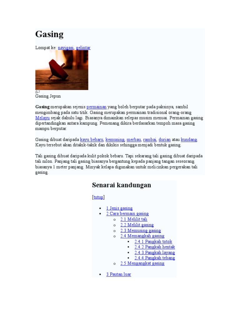 Gasing | PDF