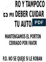 Yo No Soy Tu Portero y Tampoco Es