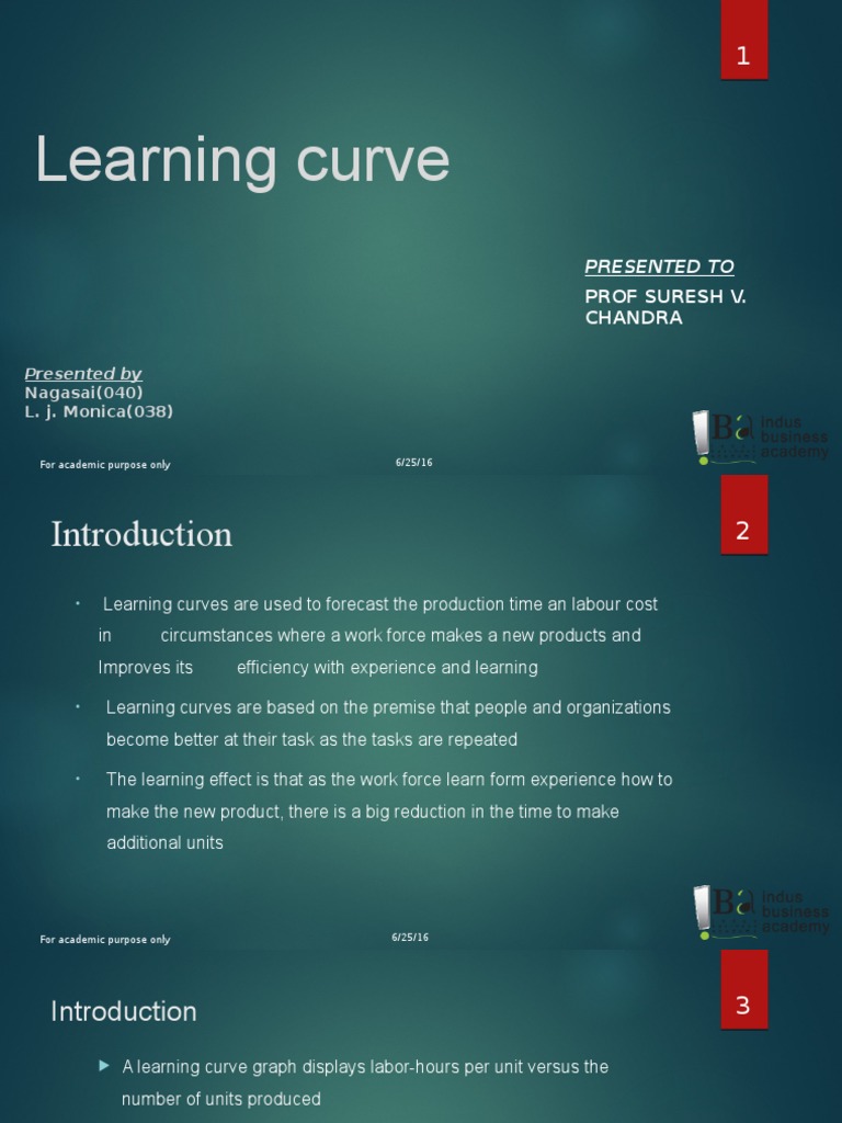 Learning Curve | PDF | Labour Economics | Cost Accounting