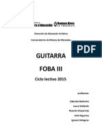 Guitarra FOBA 3 2015 partituras