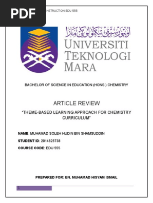 article critique assignment uitm