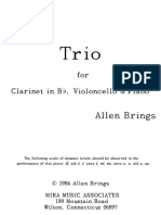 Brings - Trio For Clarinet, Cello and Piano