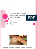 Sindrom Stevens Johnson Akibat Alergi Obat Sulfa