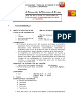 Programa de Prevención Del Consumo de Drogas