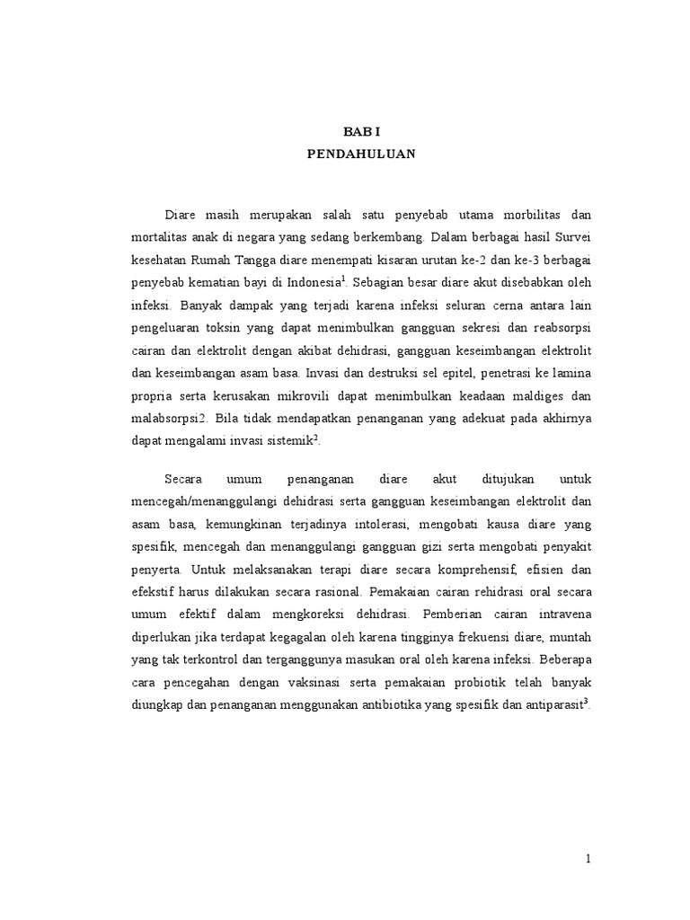 Laporan Kasus Diare Pada Anak