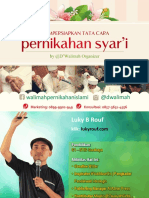 Tata Cara Pernikahan Syari