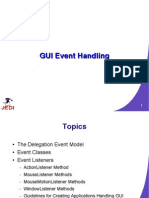 GUI Event Handling Java