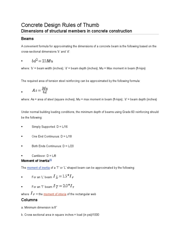 Concrete Beam Design Guidelines | PDF | Beam (Structure) | Building