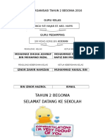 Carta Organisasi Tahun 2 2016