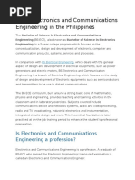 BS in Electronics and Communications Engineering in The Philippines