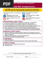 Hydrostatic Pressure Test Safety Checklist PDF | PDF | Chemical ...