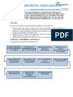 Levantamiento topográfico proyecto ampliación sistemas agua Chaclacayo