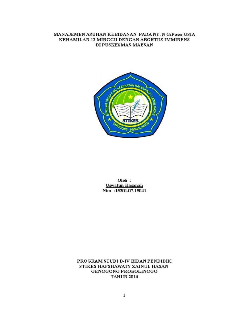Asuhan Kebidanan Abortus Imminens