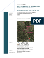 Cascade Iron Ore Mining Project Scoping Report