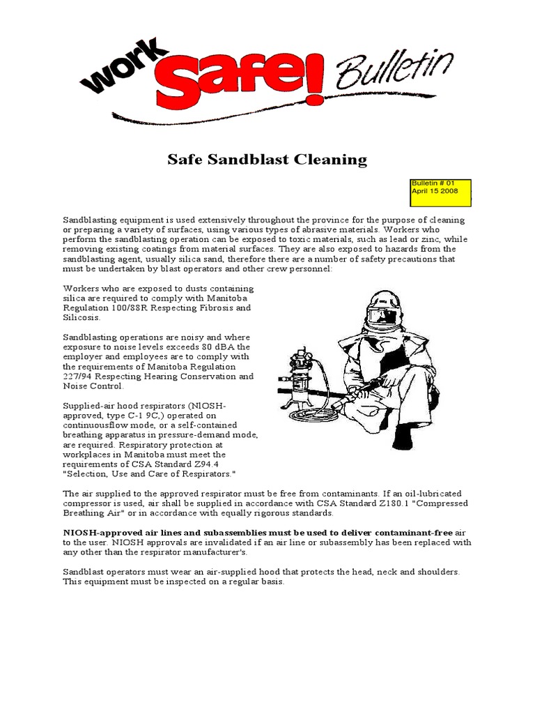 Sand Blasting Bltn153 Safety Nature