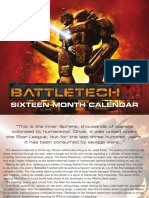 BattleTech 16 Month Calendar Lo