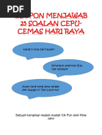 Download Cik Pon Menjawab 25 Soalan Cepu Cemas Hari Raya by Puteri Shakira SN316747645 doc pdf