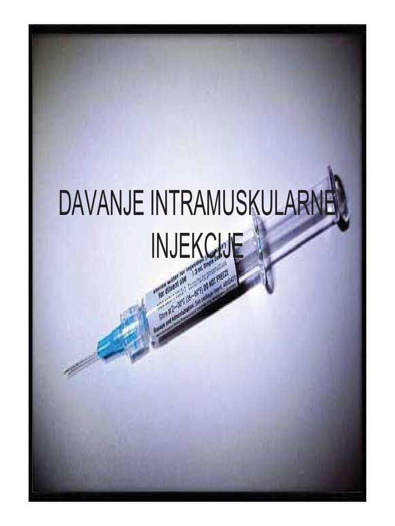22 Cjelina Davanje Intramuskularne Injekcije | PDF