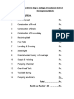 Revised Abstract of Cost Khadukhel Collage