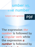 A Number Vs The Number SVA Rule