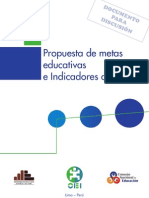 PROPUESTA DE METAS EDUCATIVAS E INDICADORES AL 2021