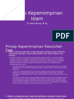 Prinsip Kepemimpinan Islam