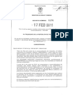 Decreto 276 Del 17 de Febrero de 2015