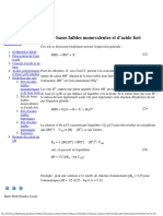 Sels de Bases Faibles Monovalentes Et d'Acide Fort