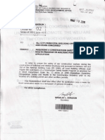 NBC Memo Circular No. 02 S. of 2011