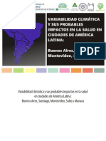 Variabilidad Climática y Sus Probables Impactos en La Salud en Ciudades de América Latina - E-Book