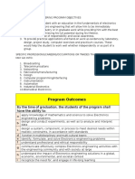 Bs Electronics Engineering Program Objectives